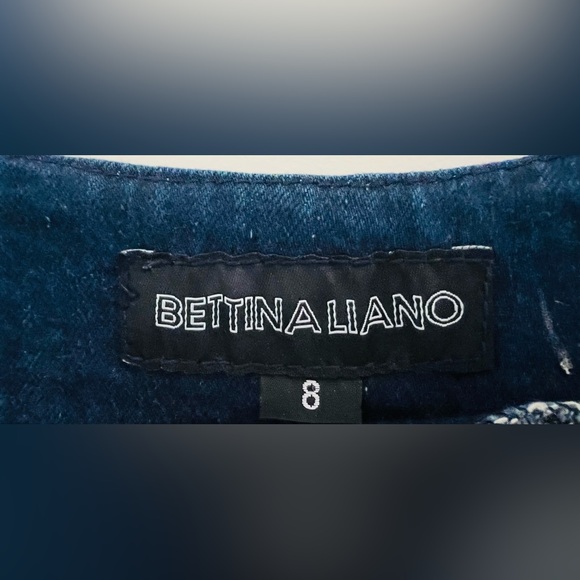 Vintage Bettina Liano Y2K 90s Sexy Mini Denim Body Con Dress Front Zipper sz 4 - Picture 3 of 6